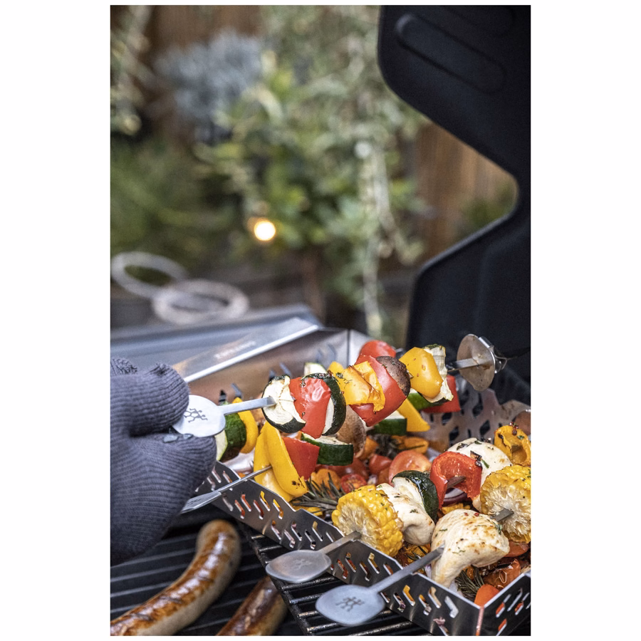 Skewer set, 5-pc, stainless steel