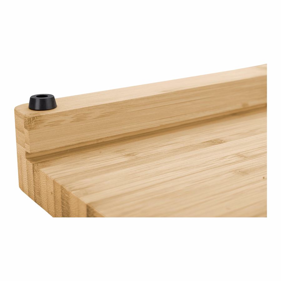 15.5-inch x 12-inch Cutting Board With Tray, Bamboo