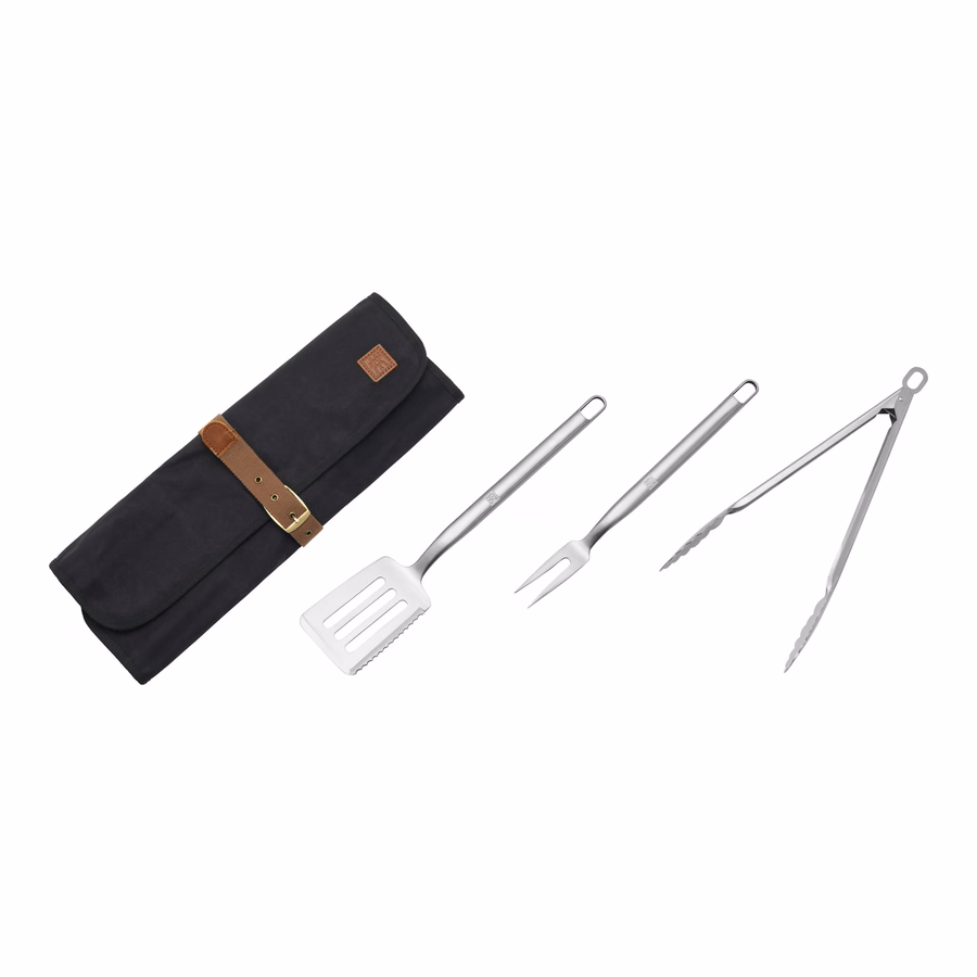 4-pc Grill Tool Set, Stainless Steel