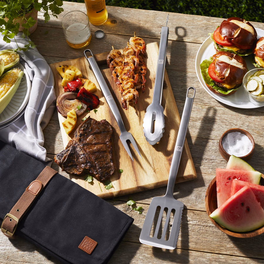 4-pc Grill Tool Set, Stainless Steel