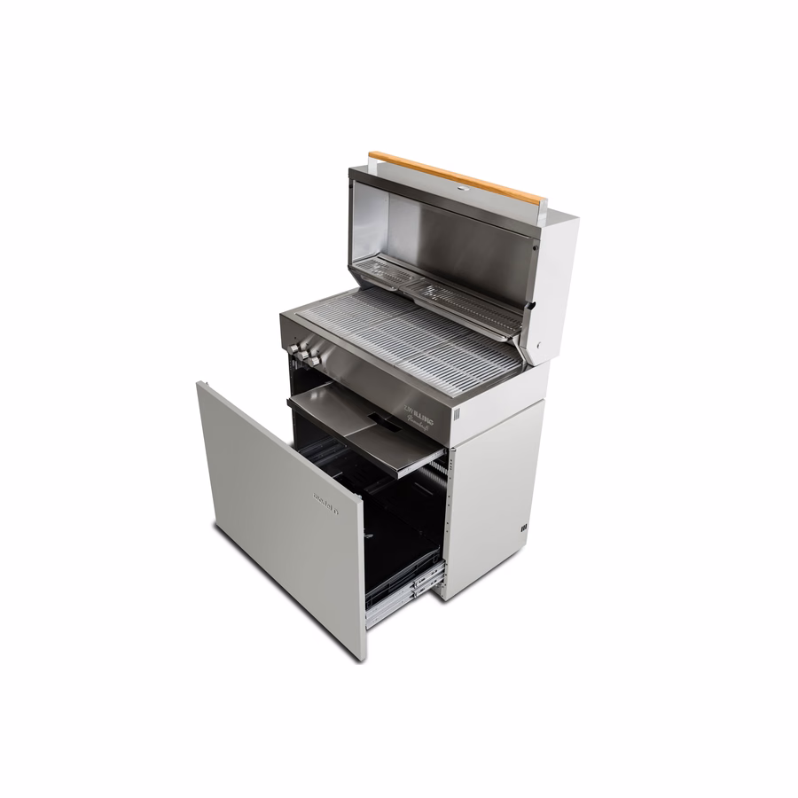 Propane gas grill, Light Grey