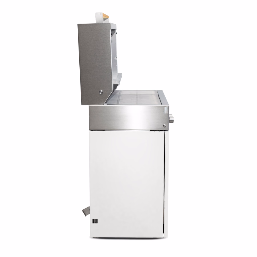 Propane gas grill, Ivory-White