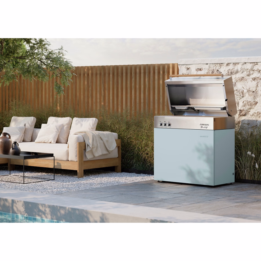 Propane gas grill, Pool
