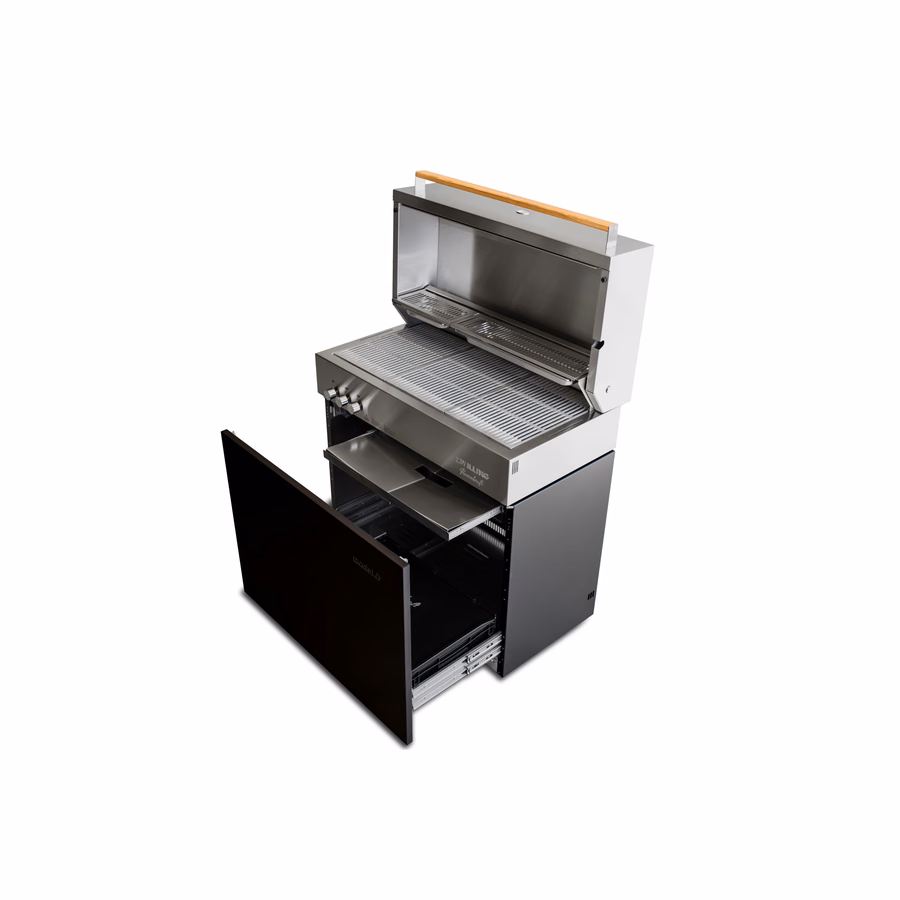 Propane gas grill, Matte Black