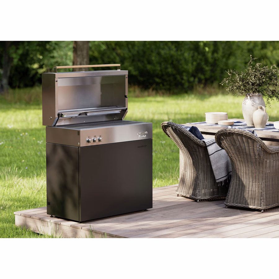 Propane gas grill, Matte Black