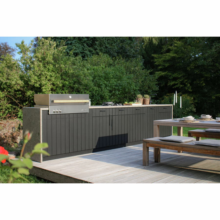 Built-in Natural gas grill, Silver