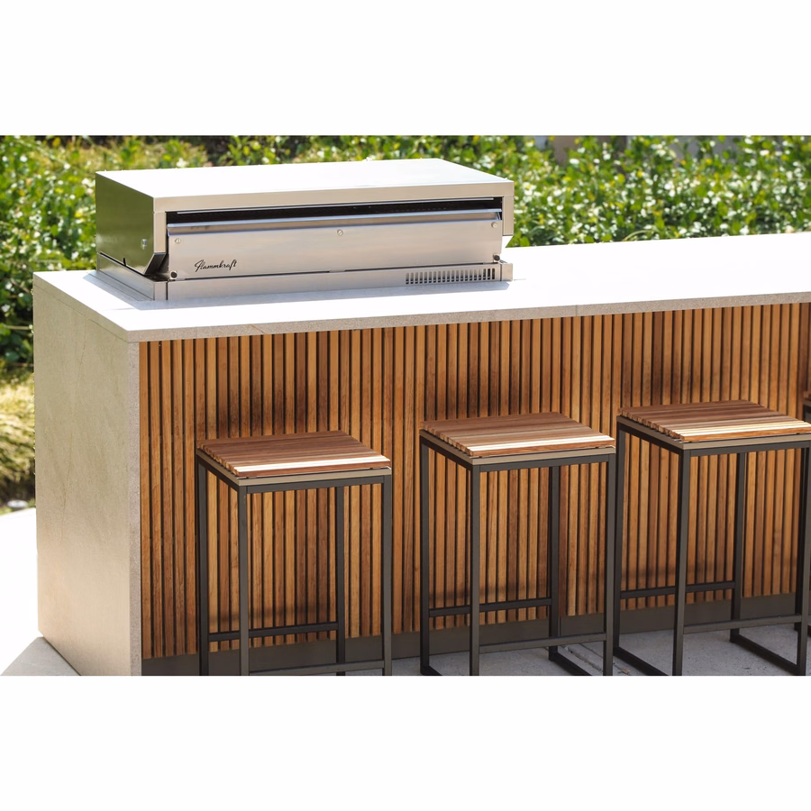 Built-in Natural gas grill, Silver