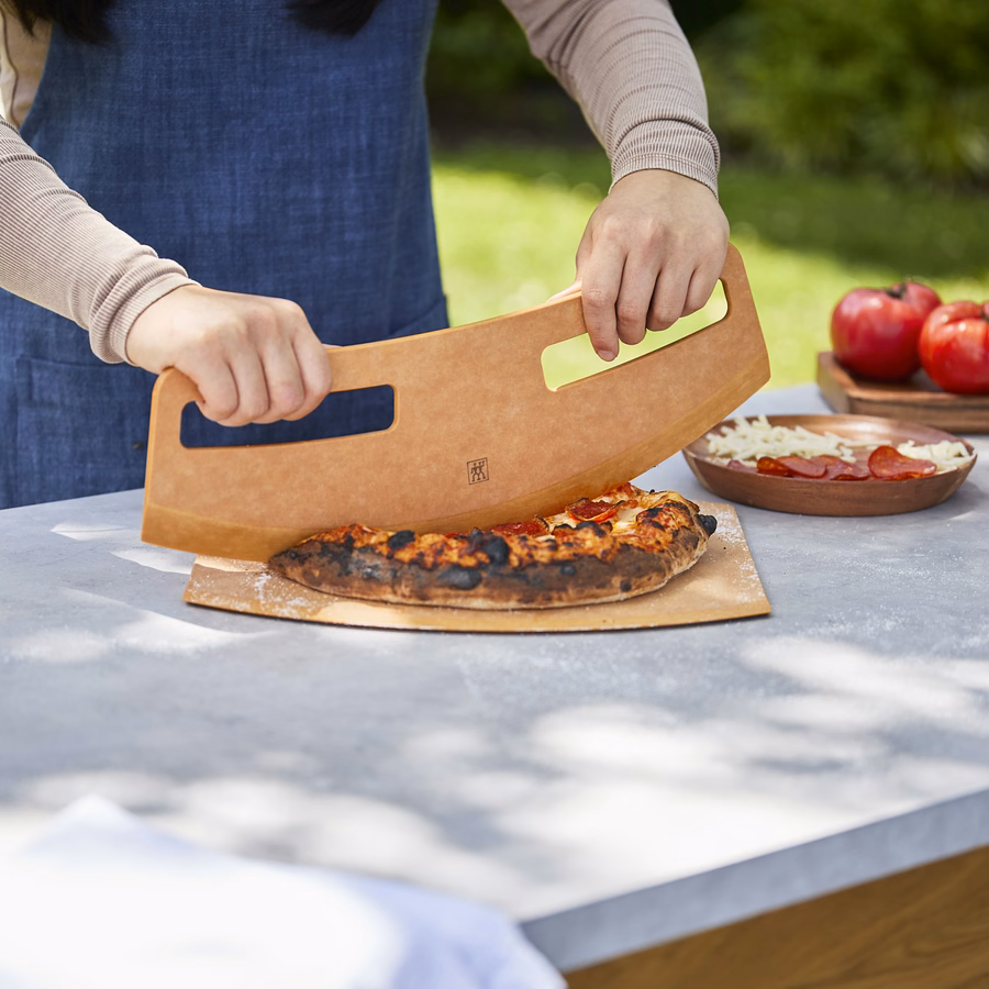 2-pc Pizza Peel And Cutter Set, Fiber Wood
