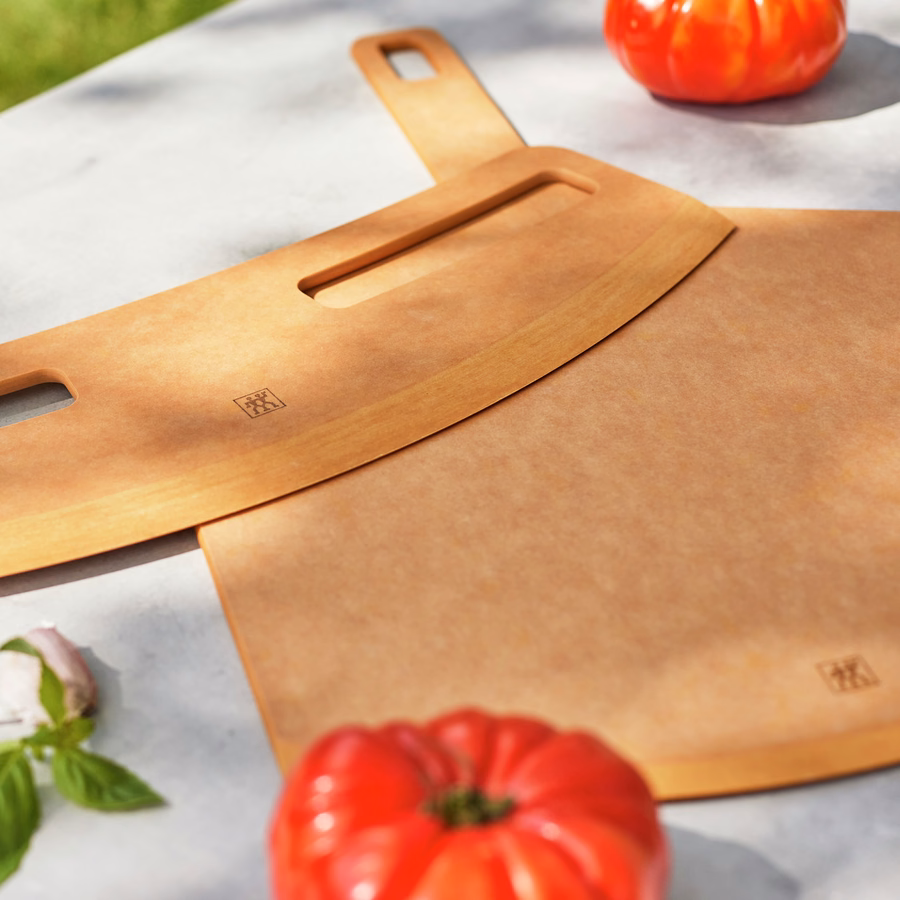 2-pc Pizza Peel And Cutter Set, Fiber Wood