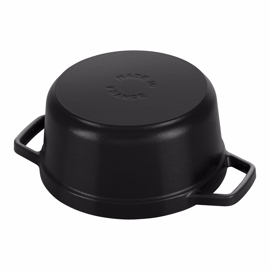 1.25 qt, Round, Dutch Oven, Matte Black