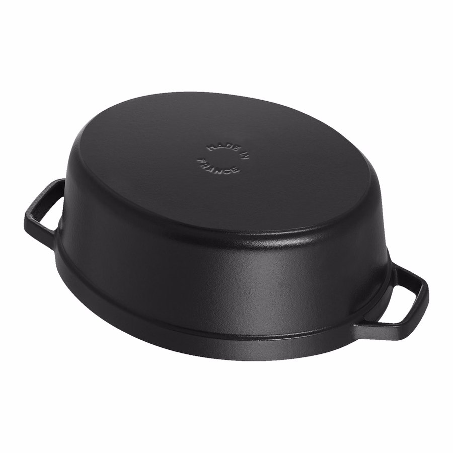 1 qt, Oval, Dutch Oven, Matte Black