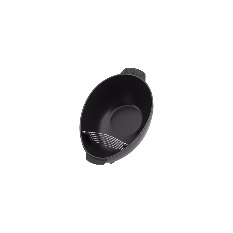 2 qt, Cast Iron, Mussel Pot, Matte Black