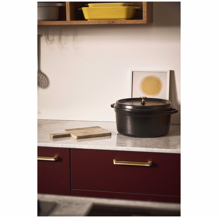 5.5 qt, Round, Dutch Oven, Matte Black