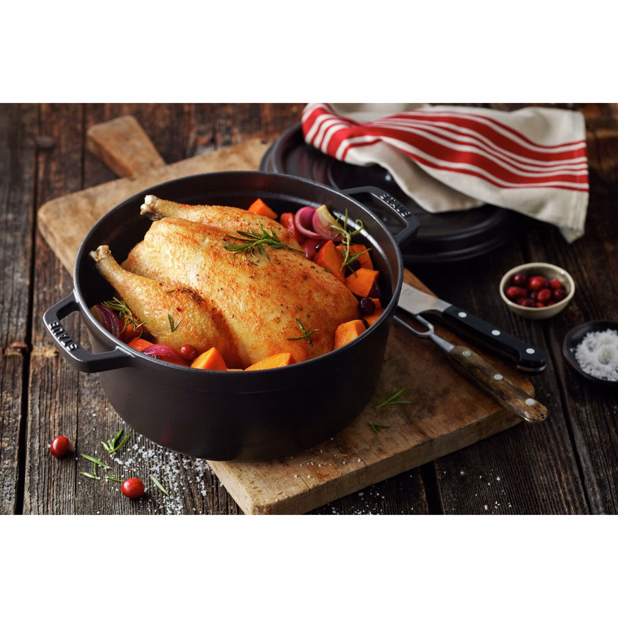 9 qt, Round, Dutch Oven, Matte Black