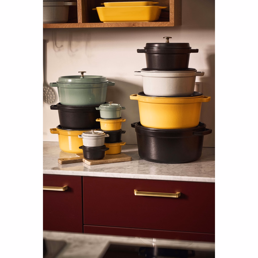 9 qt, Round, Dutch Oven, Matte Black