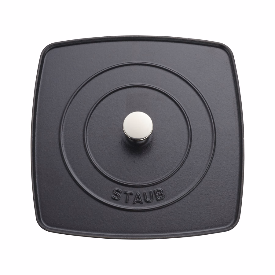 Square, 10.3" Grill Press, Matte Black