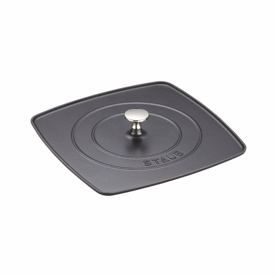 Square, 10.3" Grill Press, Matte Black