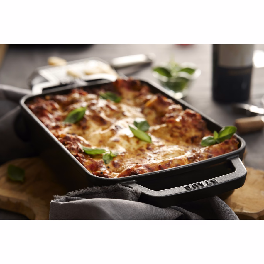 12-x 8-inch, Rectangular, Roasting Pan, Matte Black