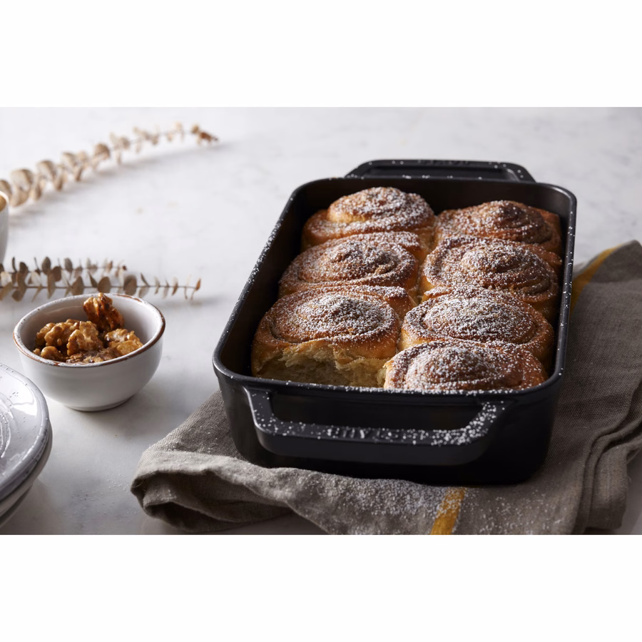 12-x 8-inch, Rectangular, Roasting Pan, Matte Black
