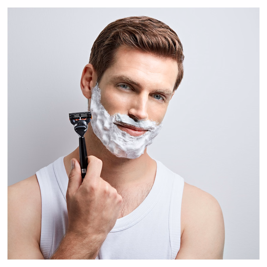 Razor, brass | Silver-Black