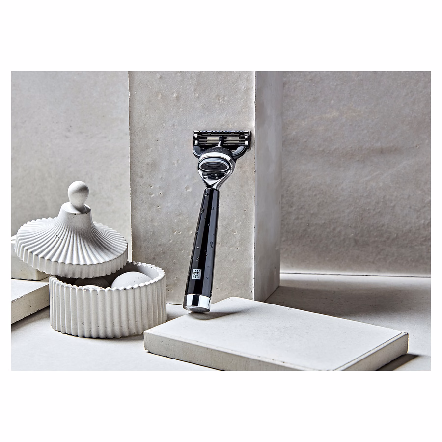 Razor, brass | Silver-Black