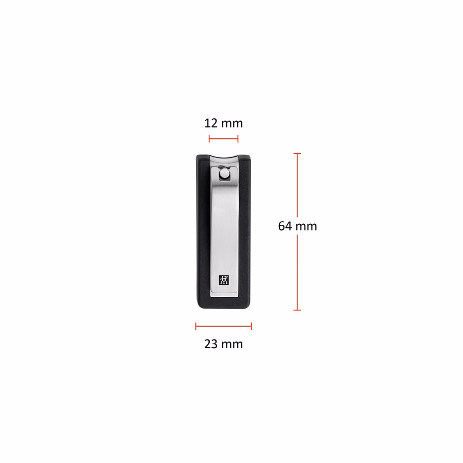 Nail Clippers With Nail Catch - Black Matt