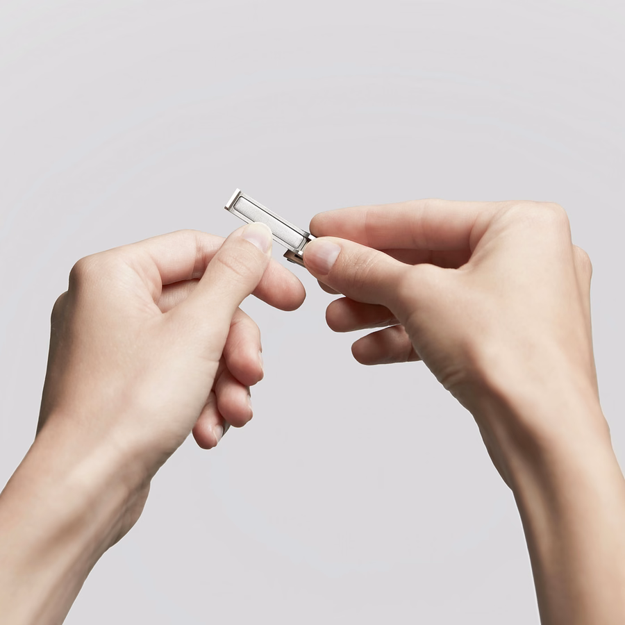 Compact Nail Clippers - Stainless Steel Matt