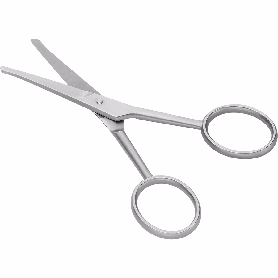 Ear And Nose Hair Scissors - Matt Stainless Steel