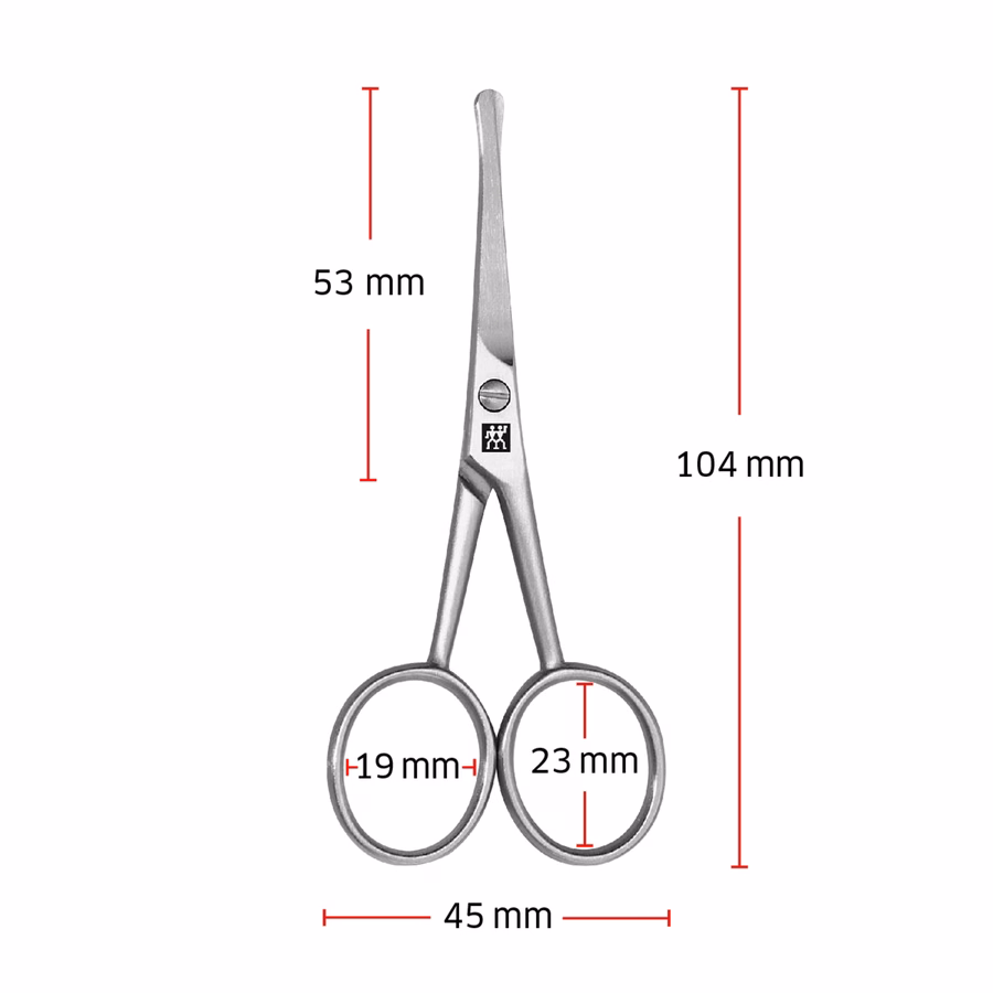 Ear And Nose Hair Scissors - Matt Stainless Steel