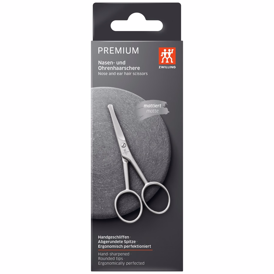 Ear And Nose Hair Scissors - Matt Stainless Steel