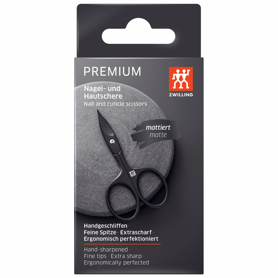 Combination Nail Scissors - Matt Black