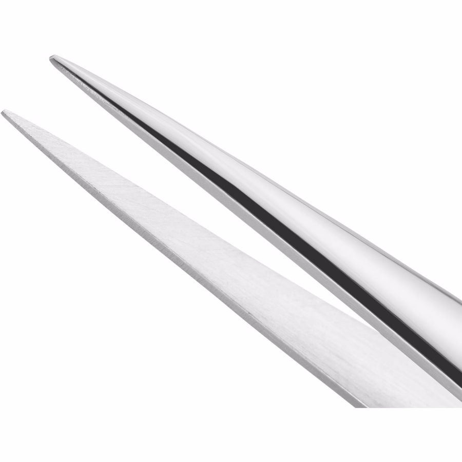 3.5-inch Tweezers - Stainless Steel Shiny, Pointed