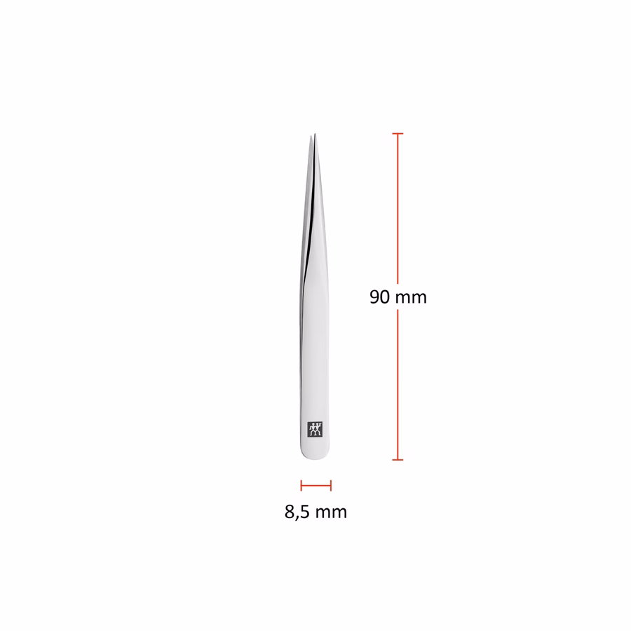 3.5-inch Tweezers - Stainless Steel Shiny, Pointed