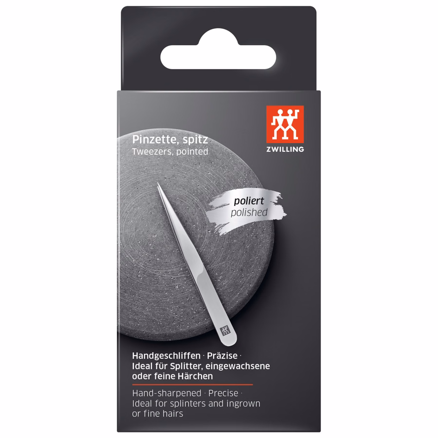 3.5-inch Tweezers - Stainless Steel Shiny, Pointed
