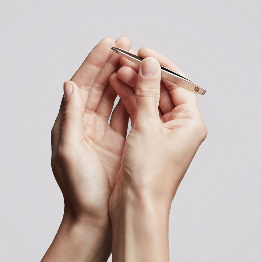 3.5-inch Tweezers - Stainless Steel Matt, Pointed