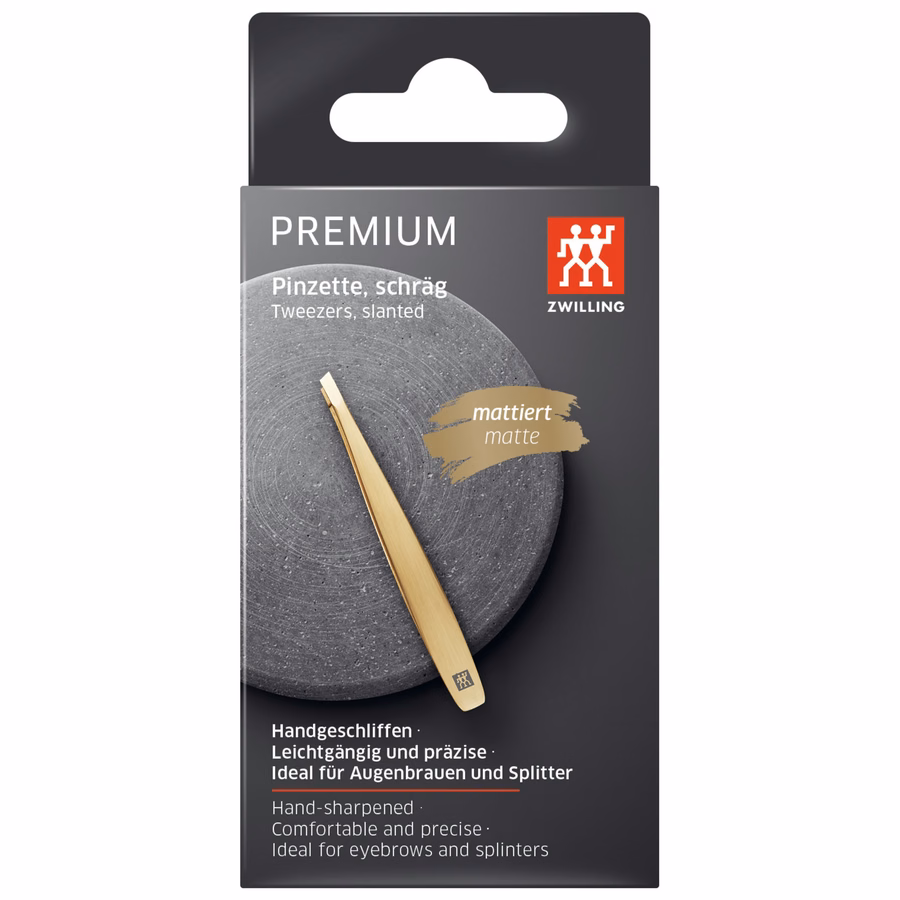 3.5-inch Gold Edition Tweezers, Slanted