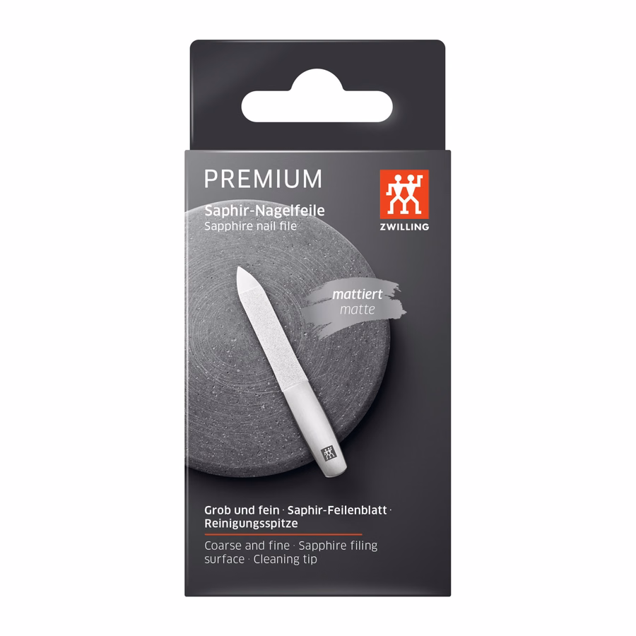 Sapphire Nail File - Matt Stainless Steel