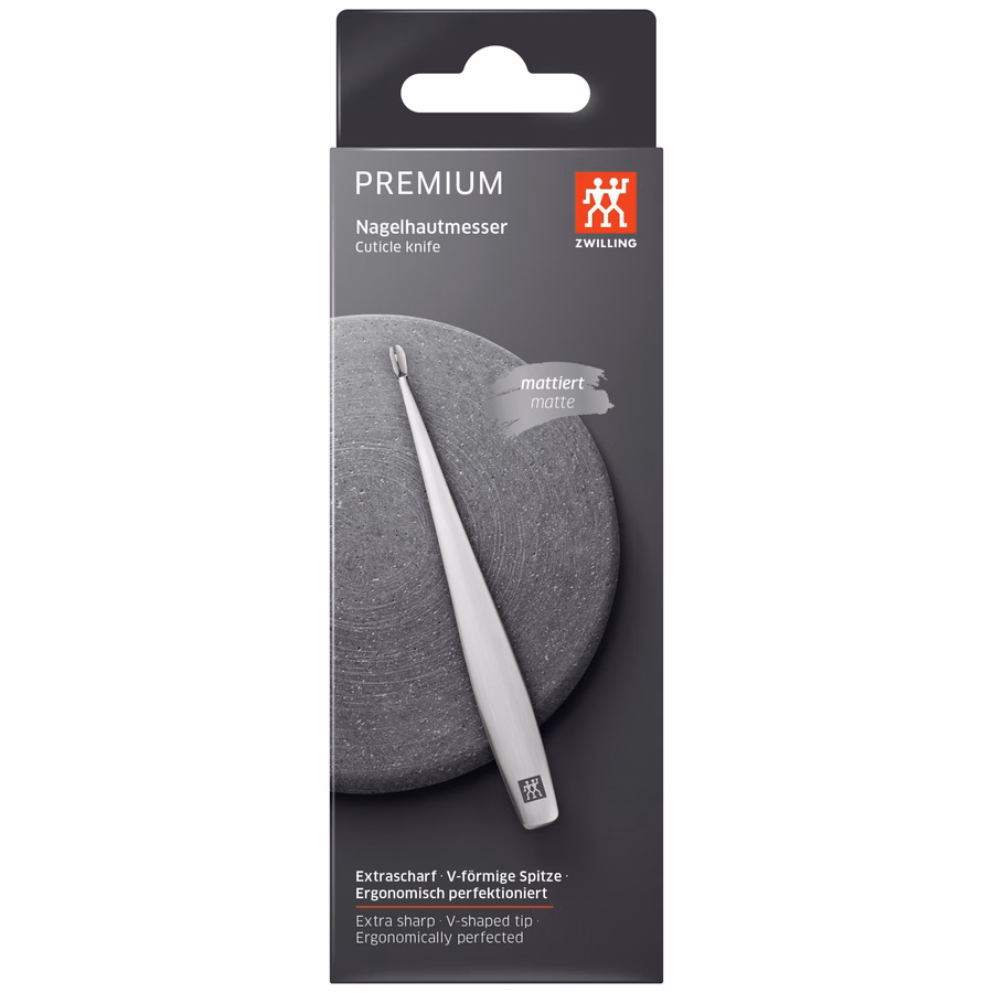 V-cuticle Knife - Matt Stainless Steel