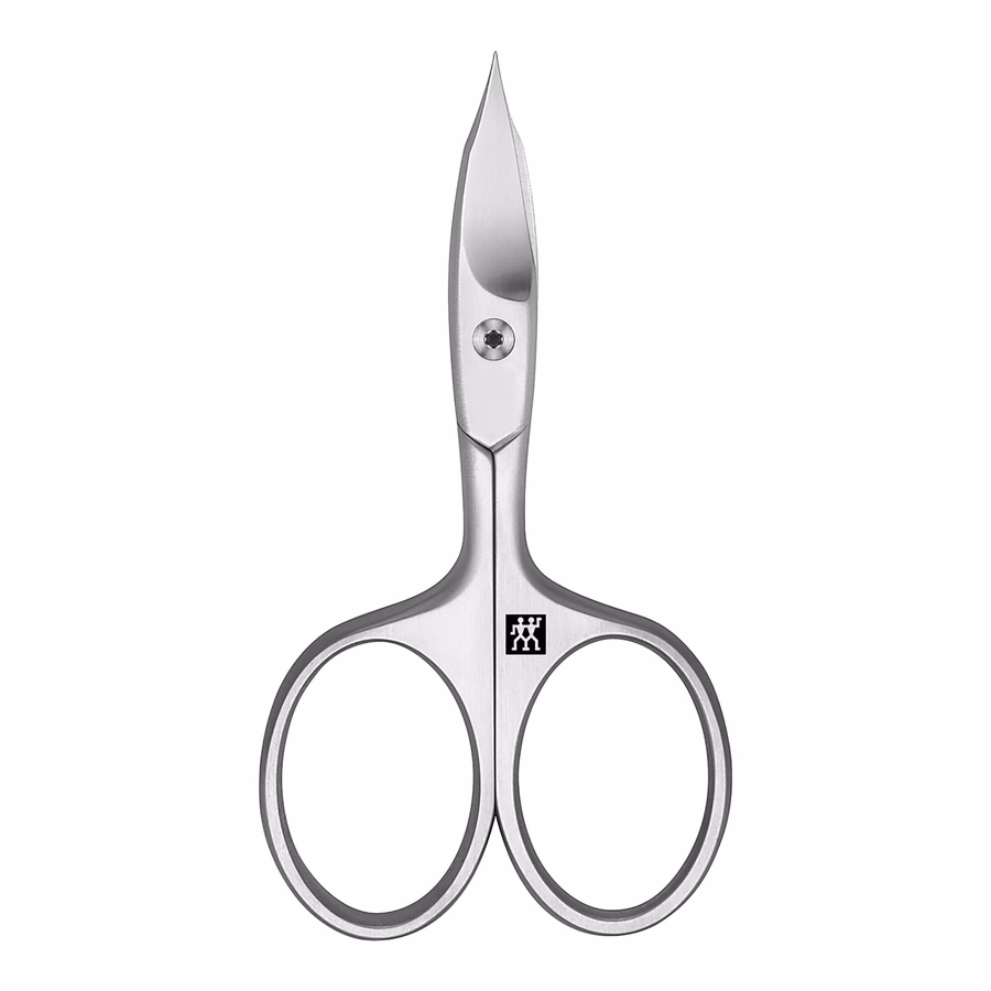 3-pc, Nappa Leather Manicure Pedicure Set With Combination Nail Scissors, Matte Black