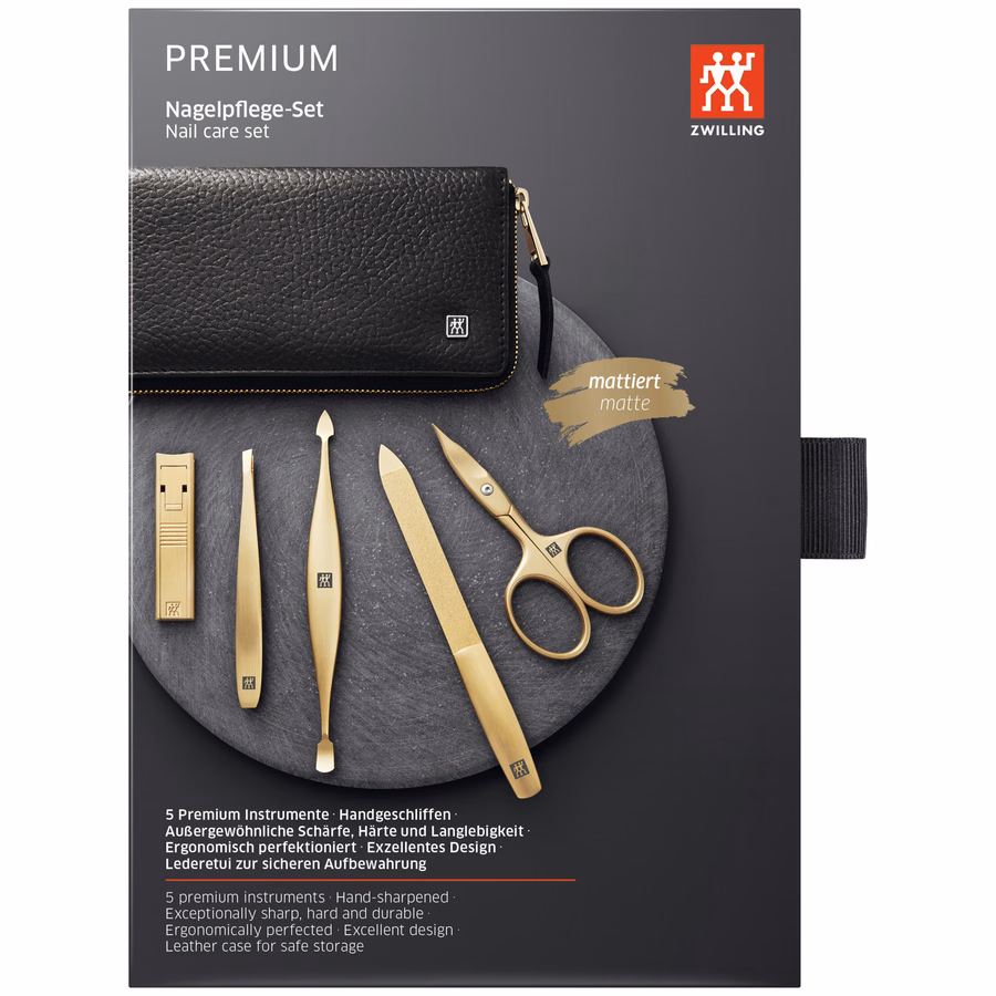 5-pc, Manicure Pedicure Set With Compact Nail Clippers