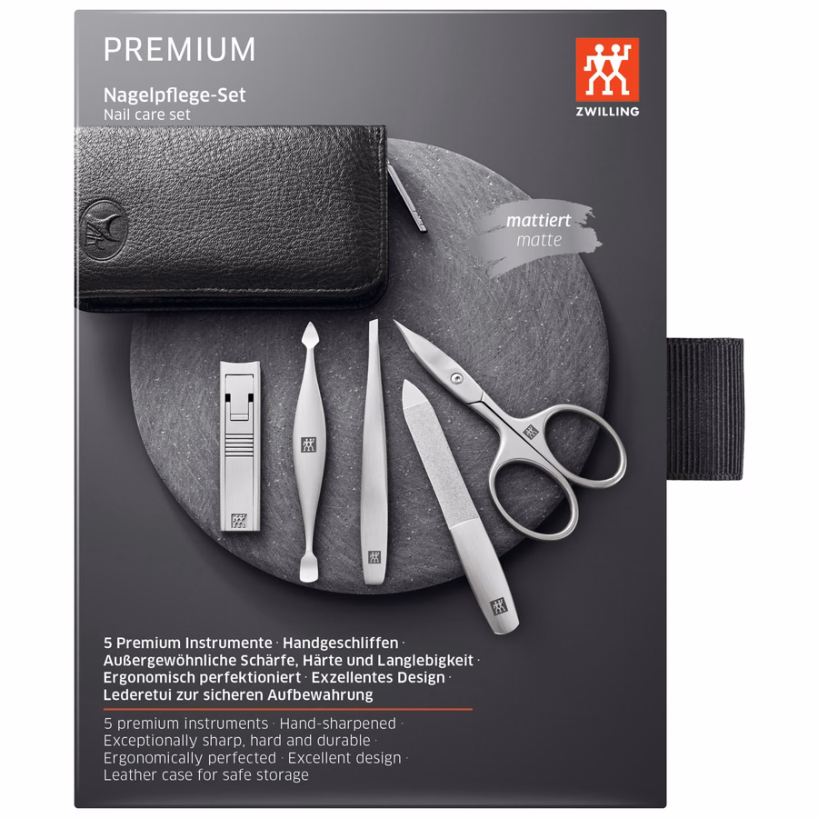 5-pc, Manicure Pedicure Set With Compact Nail Clippers