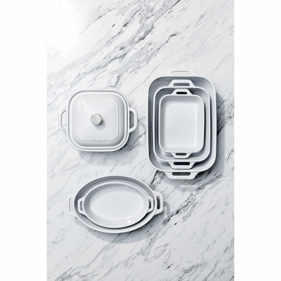 5-pc, Mixed Baking Dish Set, White