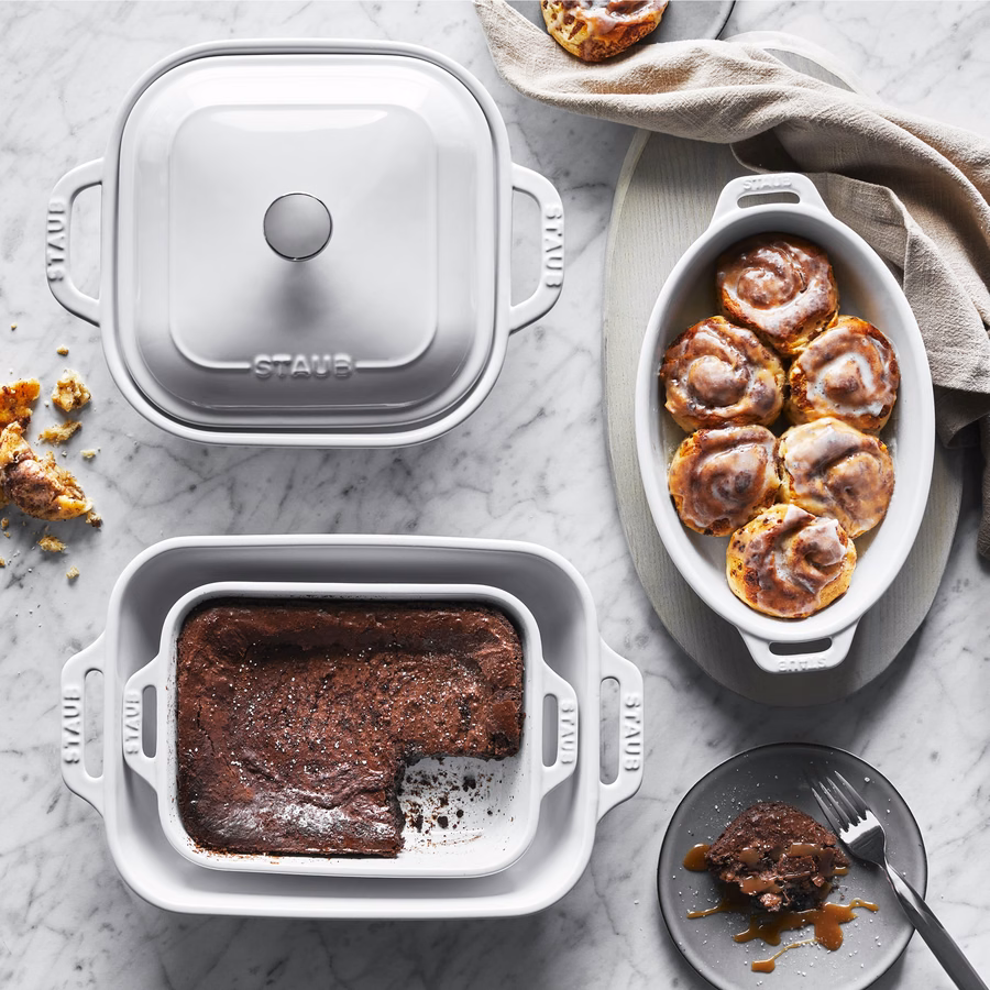 5-pc, Mixed Baking Dish Set, White