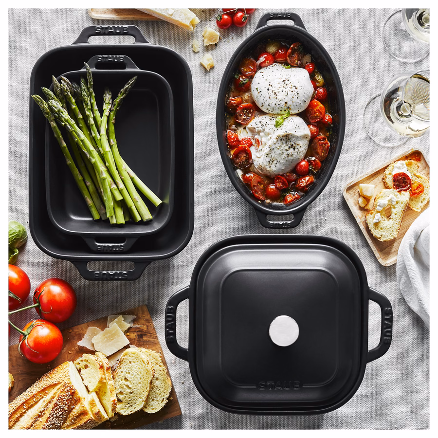 5-pc, Mixed Baking Dish Set, Matte Black