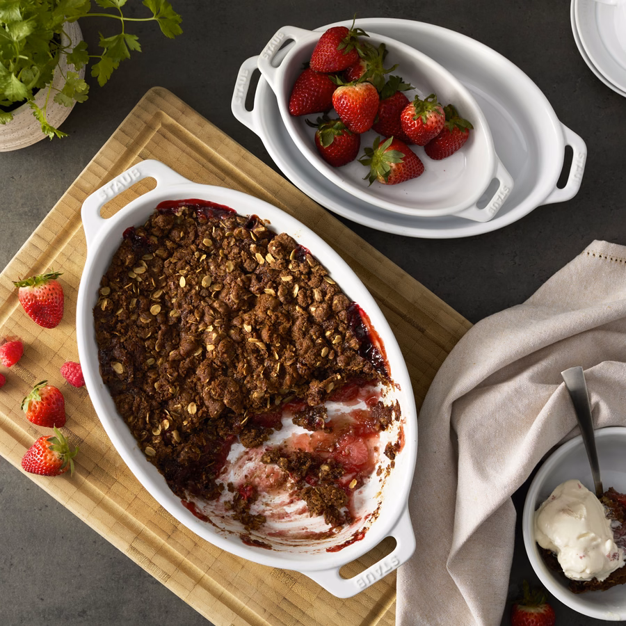 3-pc, Oval, Bakeware Set, White