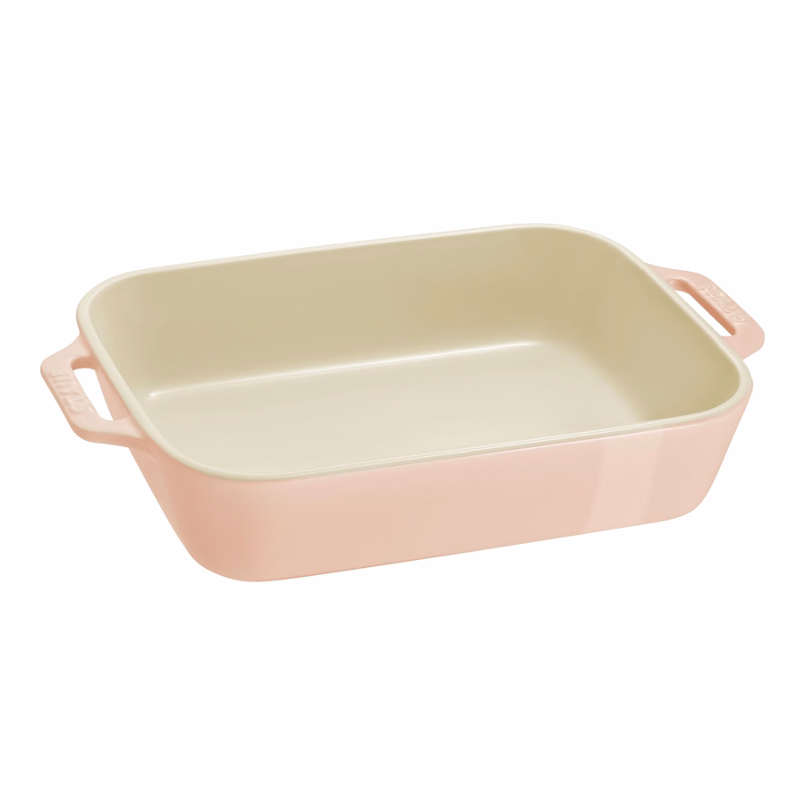 2-pc, Rectangular Baking Dish Set Macaron, Light Pink