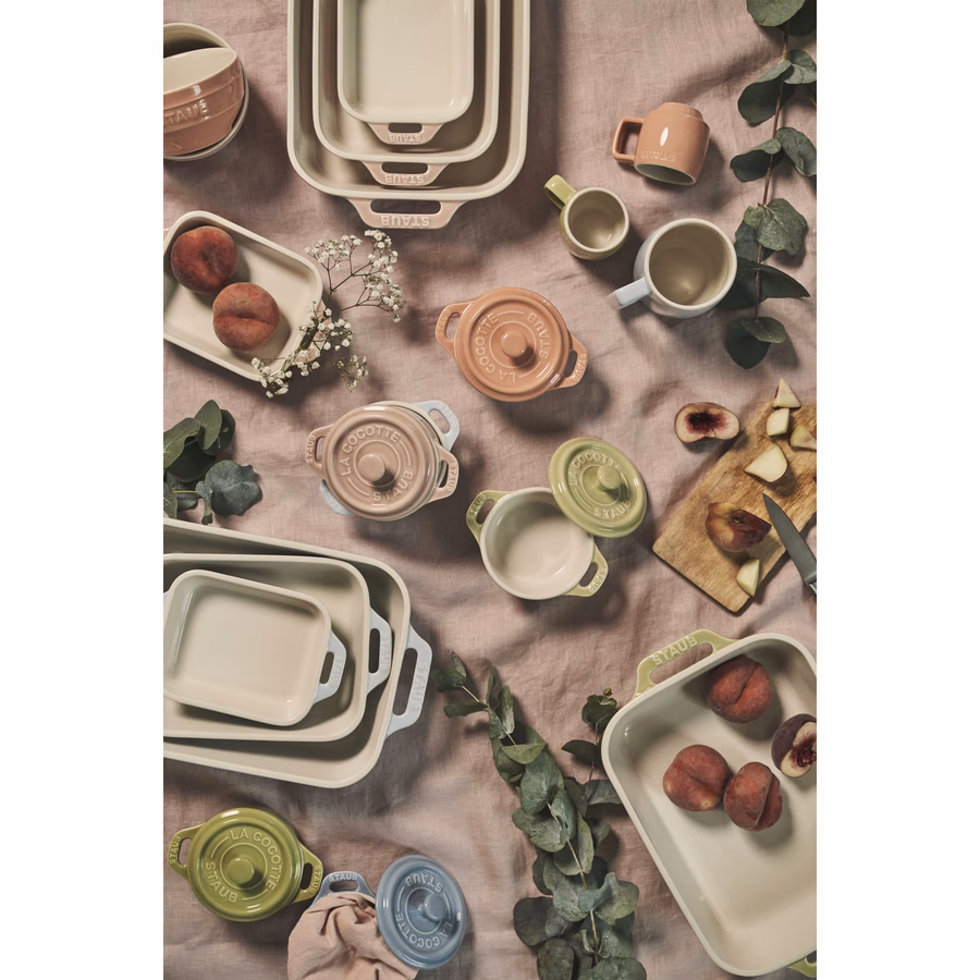 2-pc, Rectangular Baking Dish Set Macaron, Light Green