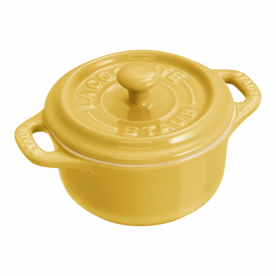 3-pc, Mini Round Dutch Oven Set, Citron