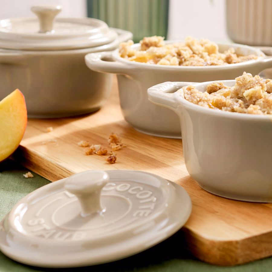 3-pc, Mini Round Dutch Oven Set, Sesame