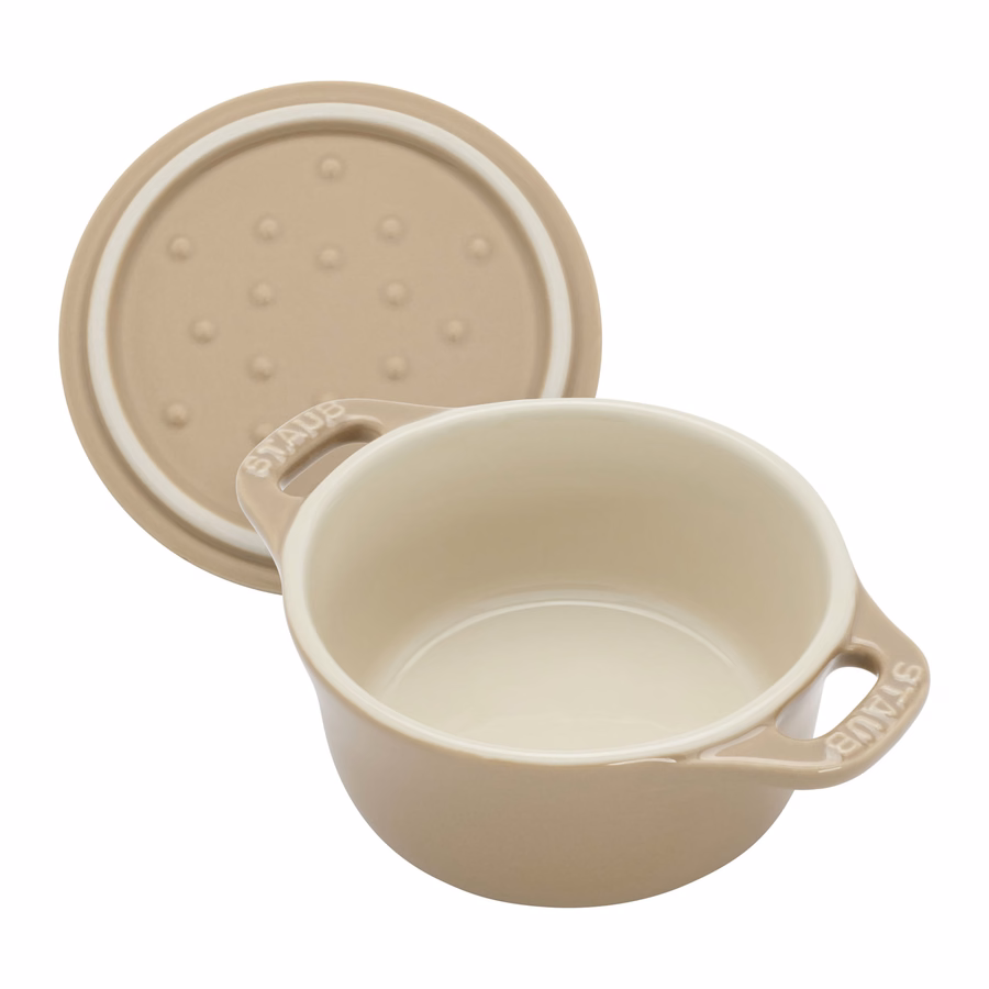 3-pc, Mini Round Dutch Oven Set, Sesame